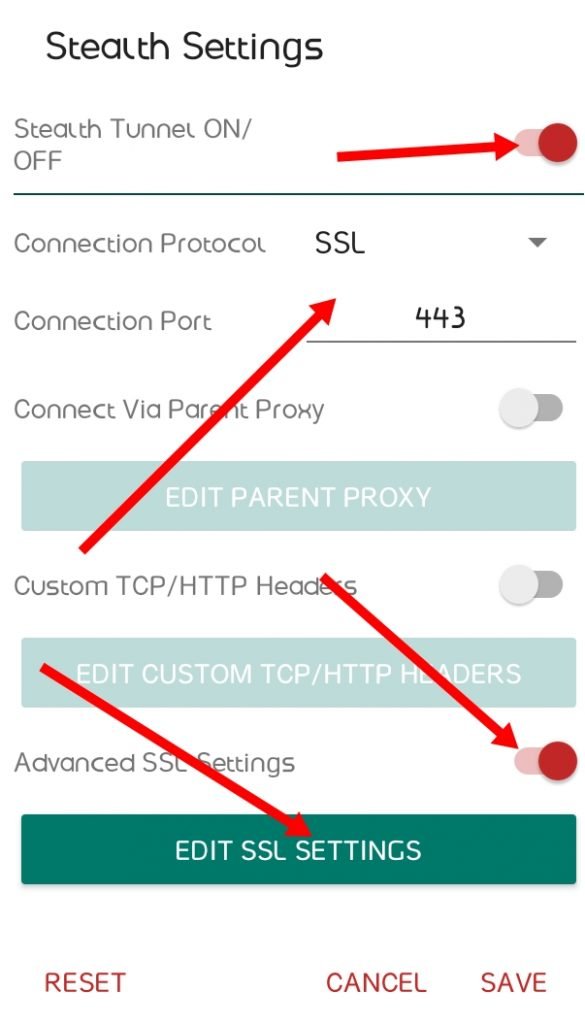 Combo VPN Settings for Airtel social bundle