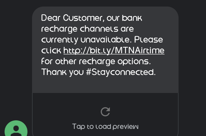 blocks airtime recharge